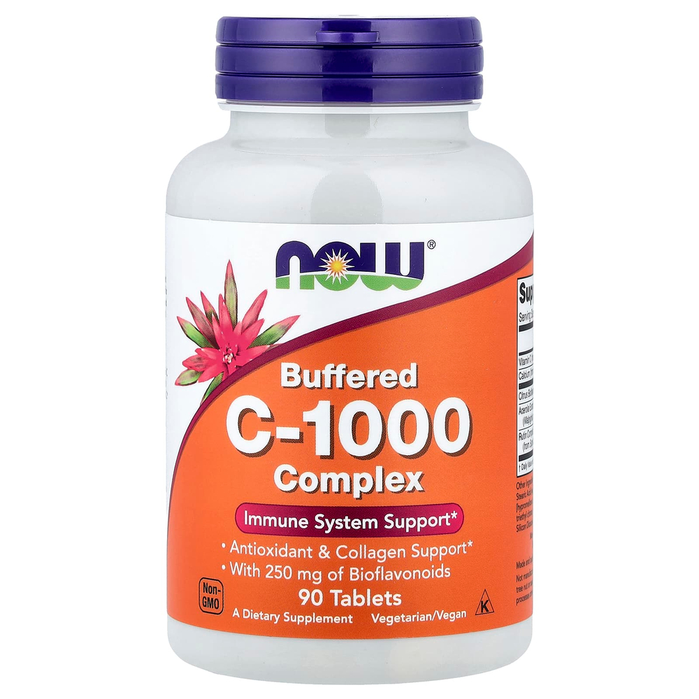 NOW Foods, Буферизованный комплекс C-1000, 90 таблеток