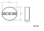 6114,02 Бра Рэй хром h45 w7*12 Led 7W (4000K)