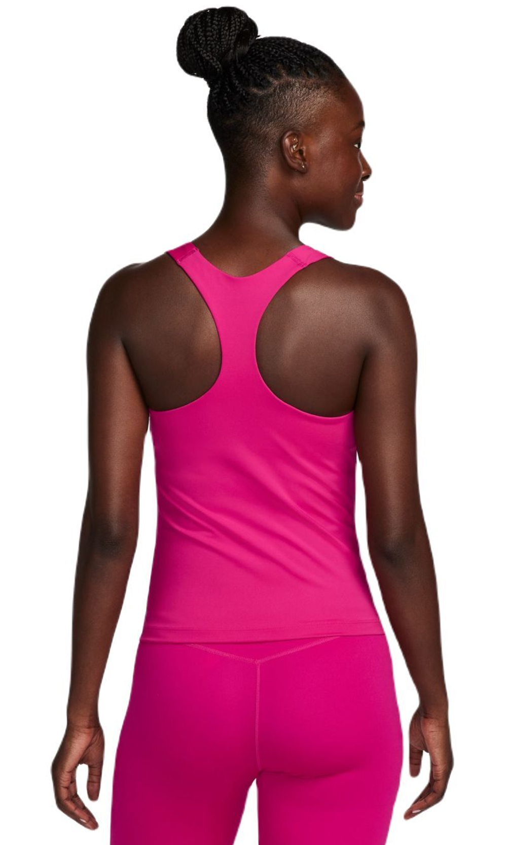 Женский топ теннисный Nike Dri-Fit Swoosh Bra Tank - fireberry/fireberry/white