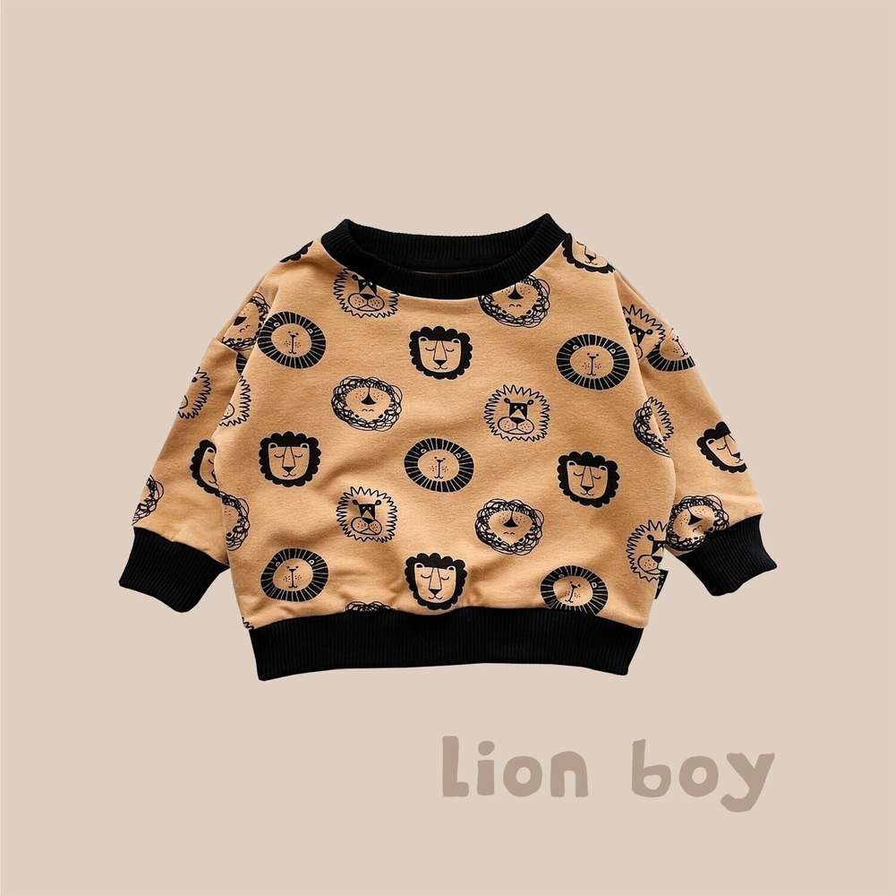 Свитшот Lion Boy (охра + львы)