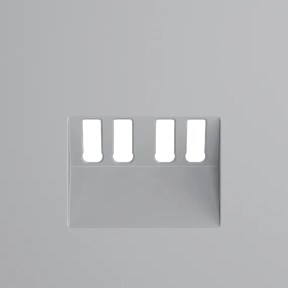 Накладка для розетки акустической 4-местной Voltum S70 Серый VLS001516