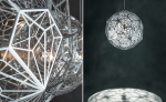 Pendant design lamp  Etch Web by Tom Dixon (Silver)