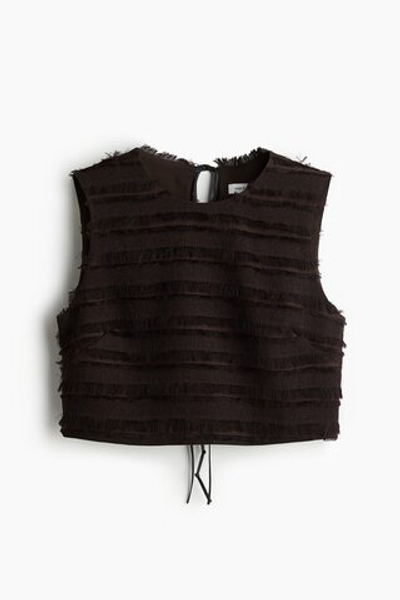 Топ с кисточками — круглый вырез - H&M