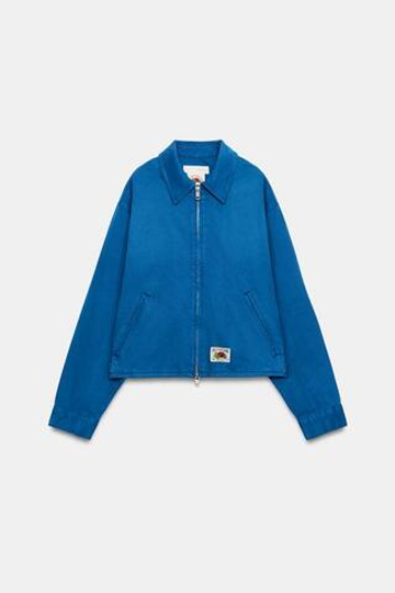 ZARA - FRUIT OF THE LOOM™ КУРТКА НА МОЛНИИ, ЯРКО-СИНИЙ