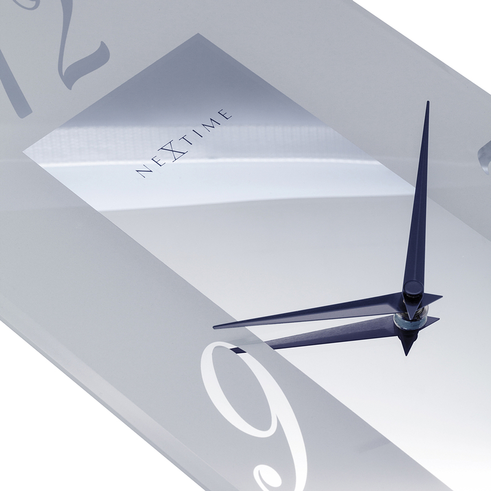 Настенные часы NeXtime Dali, стекло, 30 см, серые