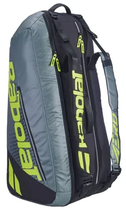 Сумка теннисная Babolat Pure Aero RHX6 10th Gen - metallic dark forest/yellow