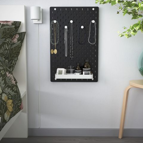 Перфорированная доска IKEA SKADIS (СКОДИС), Черный, 36x56 см