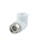 Угольник PP-R комбинированный белый Дн 32х1" с накидной гайкой VALFEX 10138032