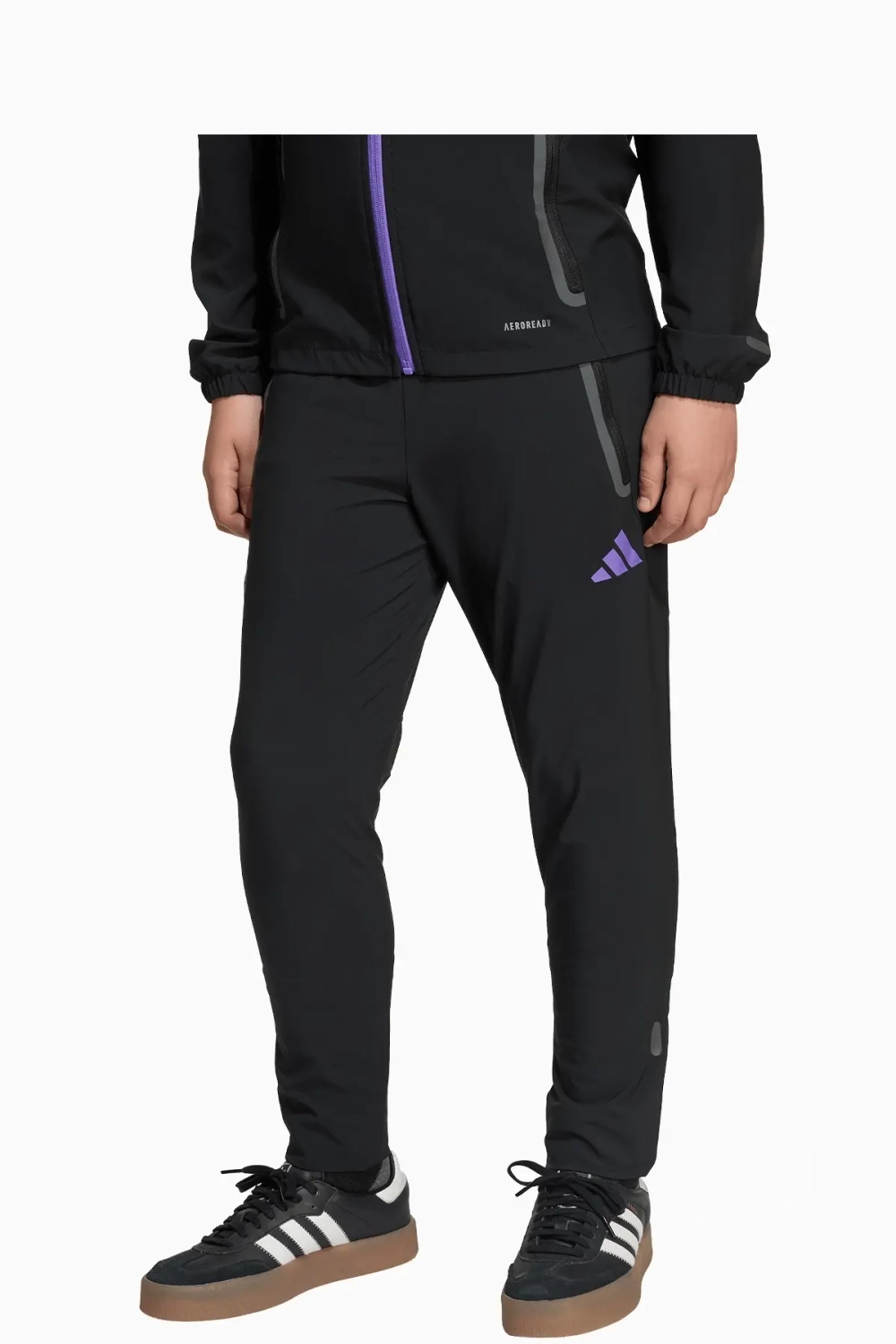 Штаны adidas Manchester United 25/26 Competition Vis Tech Travel Junior - черный
