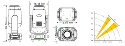 S250 250W SPOT ZOOM LED Moving Head