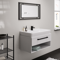 Смеситель для раковины Hansgrohe Vernis Shape однорычажный, 70 CoolStartart матовый чёрный 71593670