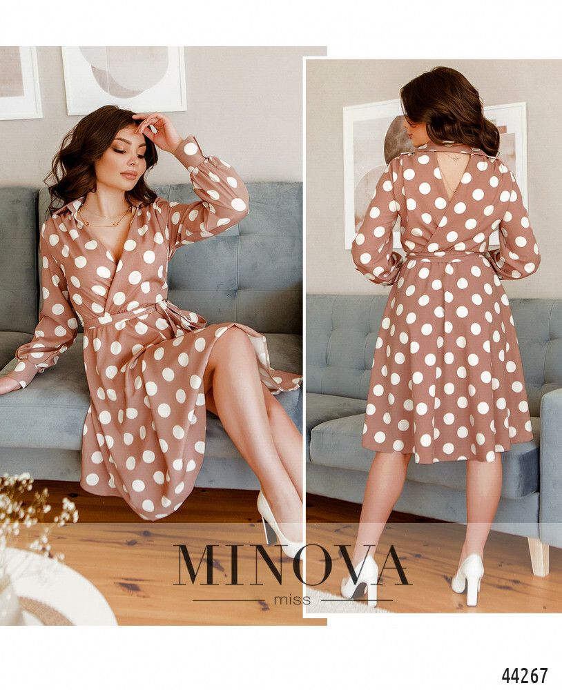 Платье 1078Н-пудровый Minova Платье 1078Н-пудровый Minova