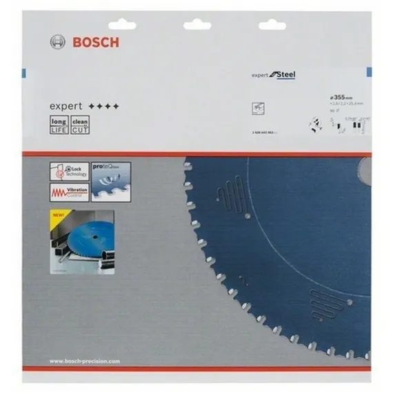 Пильный диск Bosch 355x25,4 90Z Expert for Steel