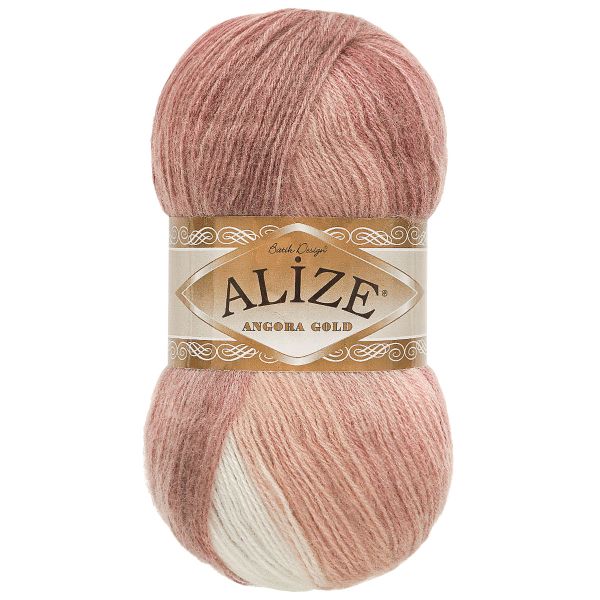 Пряжа Alize (Ализе) Angora Gold Batik / уп.5 мот. по 100 г, 550м, 5698 секционный A