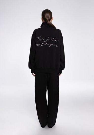 «Half Zip not for everyone» Толстовка с вышивкой.