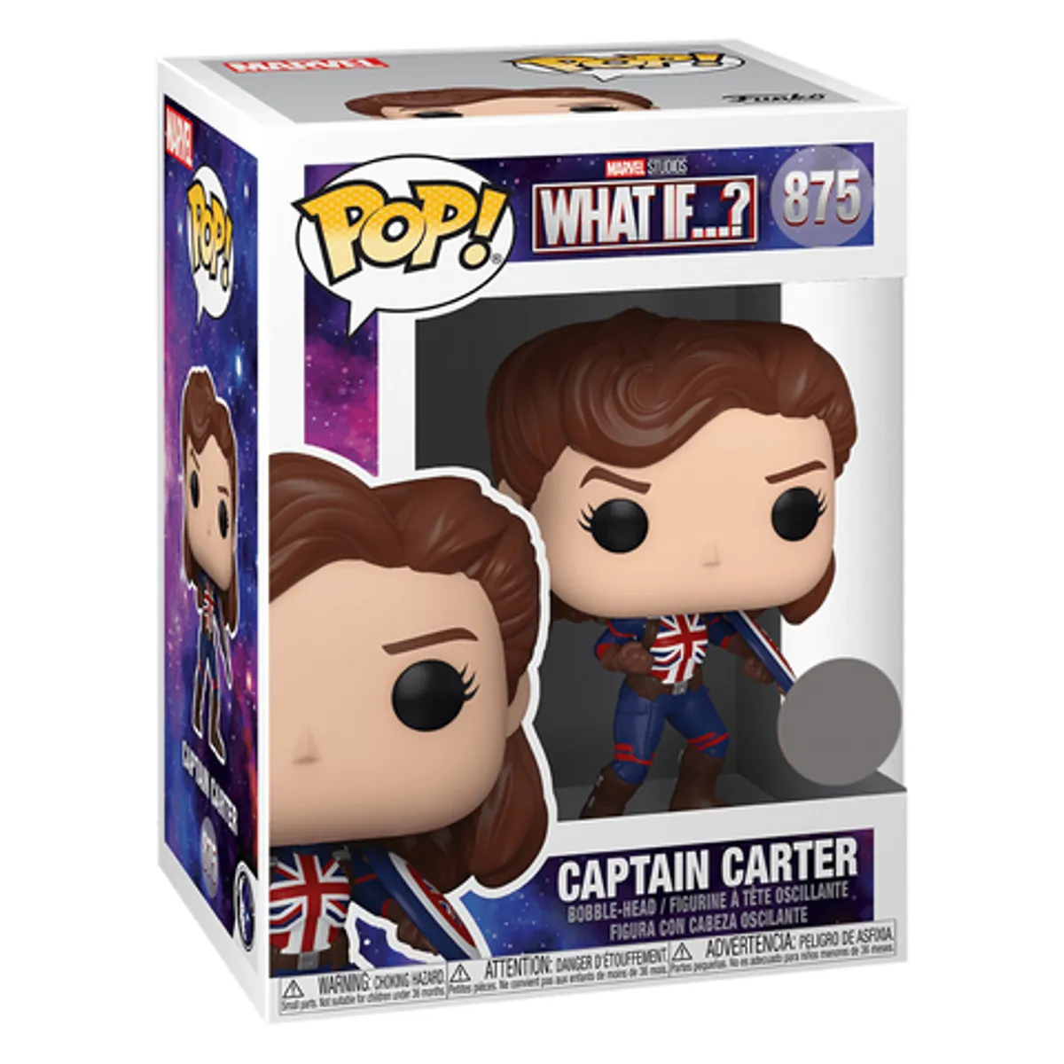 Funko POP! Marvel. What If...? Captain Carter with Shield (Exc) (875)