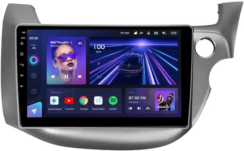 Магнитола для Honda FIT 2 2007-2014, FIT Shuttle - Teyes CC3L на Android 10, CarPlay, 4G SIM-слот