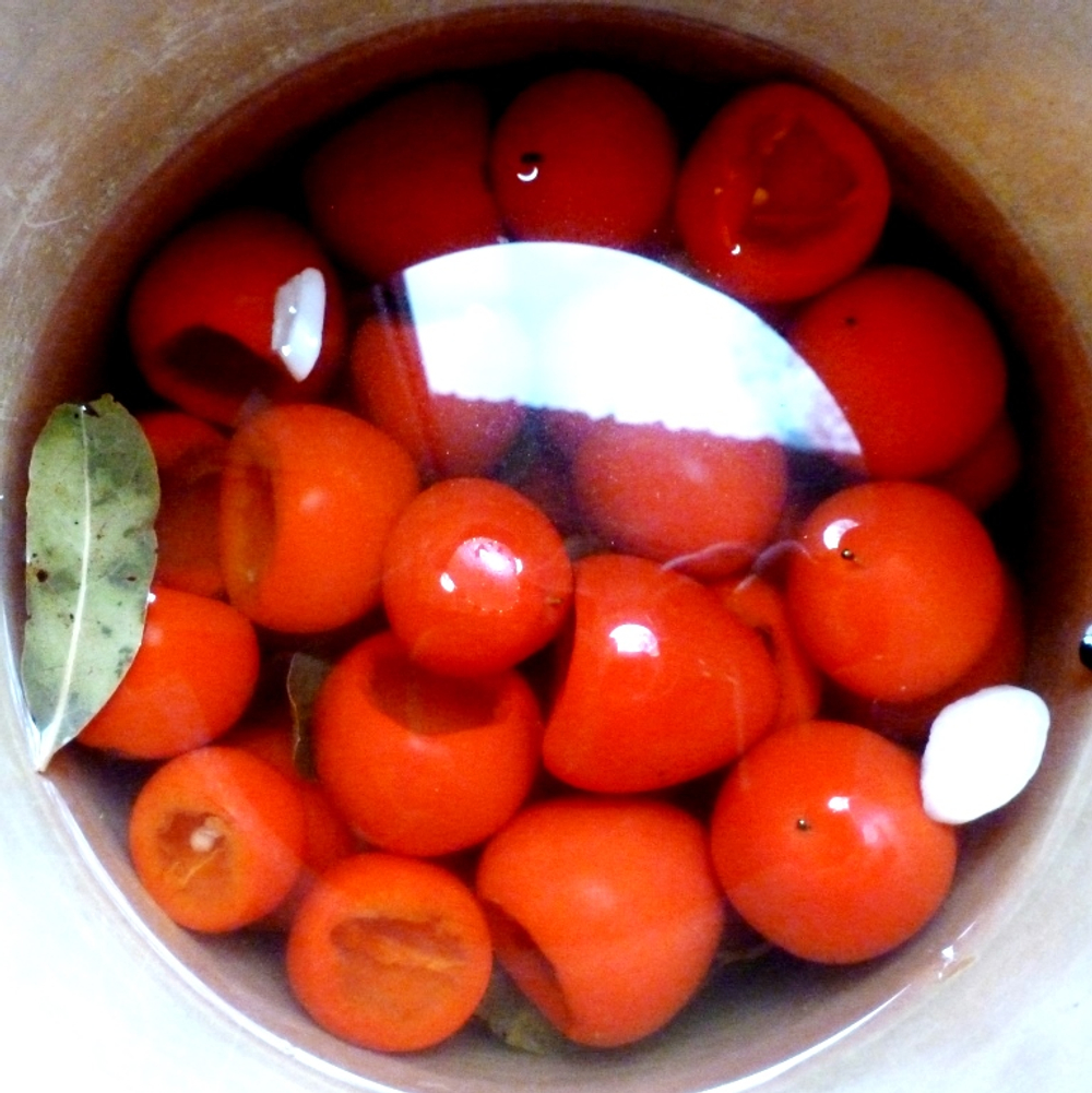 Перец Черри Сладкий — Sweet Cherry Peppers (с сыром в оливковом масле)