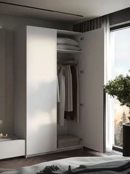 Шкаф распашной Soho, белый, 121 см