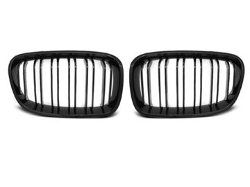 Решетка (ноздри) радиатора GLOSSY BLACK DOUBLE BAR M-LOOK для BMW 1 F20 F21