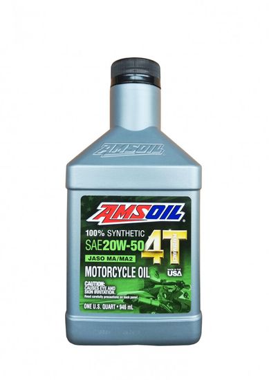 AMSOIL 100% Synthetic 4T Performance 4-Stroke Motorcycle Oil SAE 20W-50 моторное масло