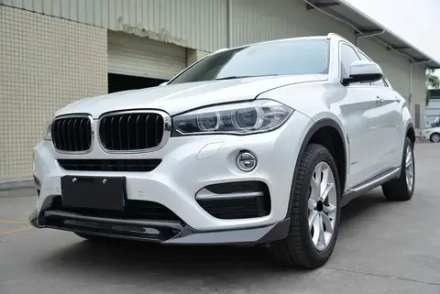 Карбоновая губа переднего бампера для BMW X6 F16 xDrive 2015-2016 (первое поколение X6 F16) БМВ