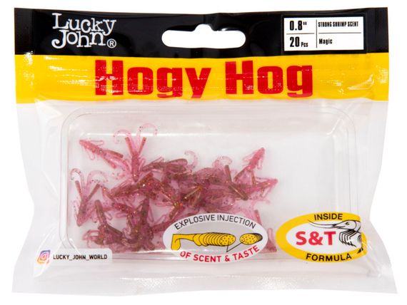 Твистеры съедобные LJ Pro Series HOGY HOG 0,8in (2,03 см), цв. S14, 20 шт.