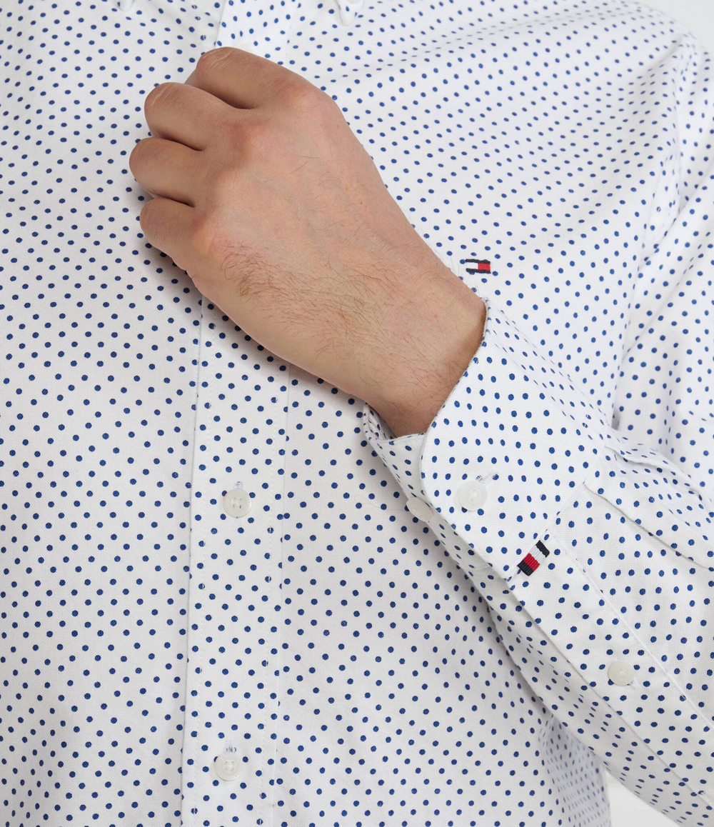 Рубашка OXFORD DOT PRINT RF Tommy Hilfiger - белый(MW0MW32897)