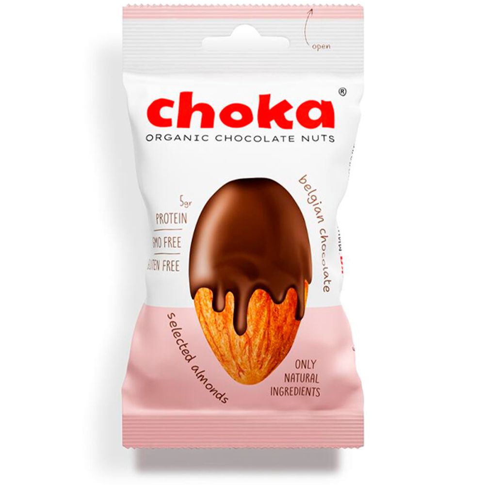 Choka Миндаль и Изюм в шоколаде, 90 гр
