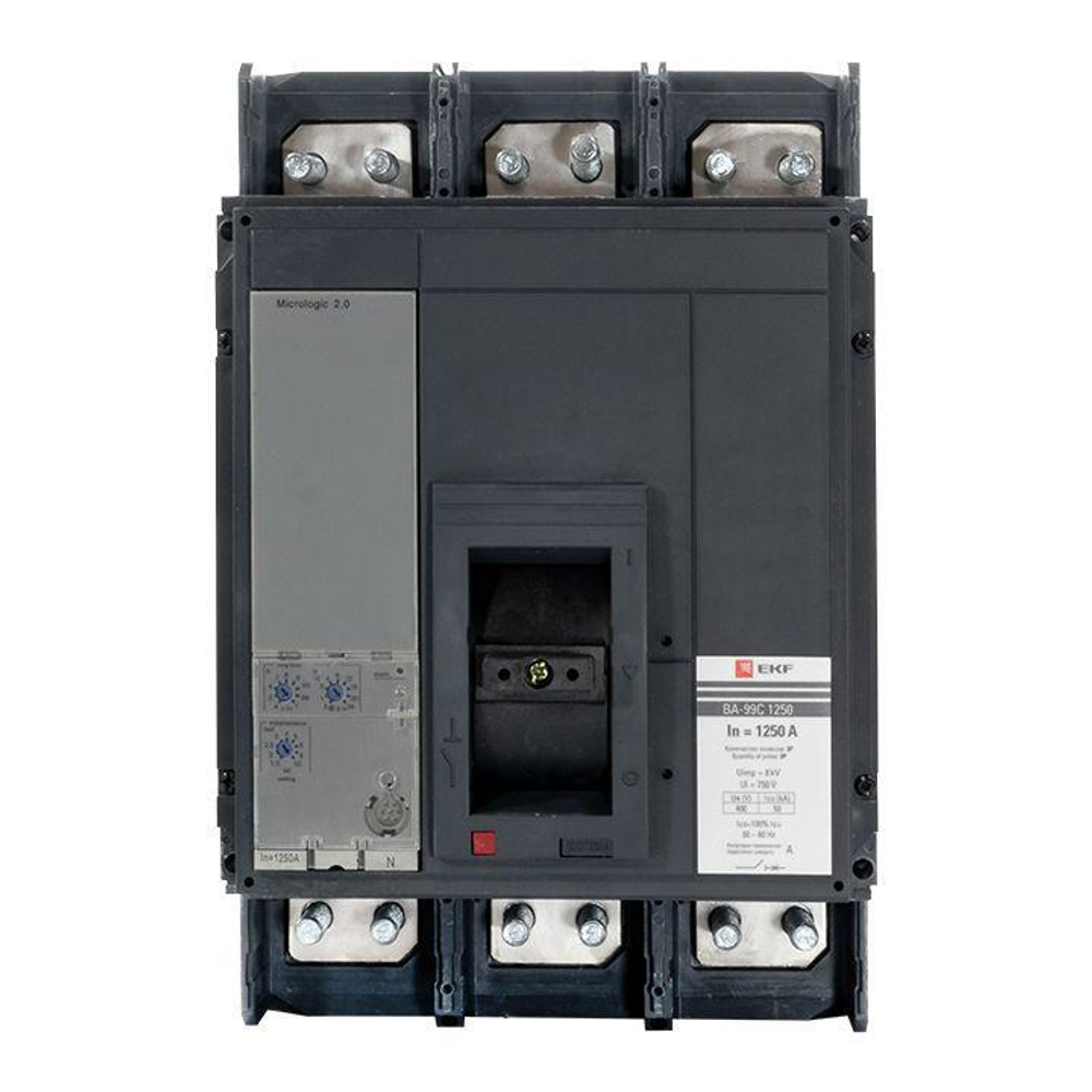 Выключатель автоматический 3п 1250/800А 50кА ВА-99C Compact NS PROxima EKF mccb99C-1250-800