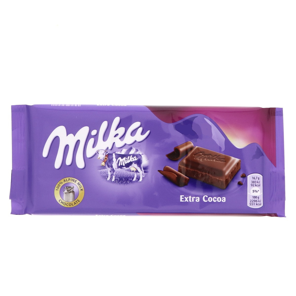 Милка шоколад 90 гр Экстра Какао (25)