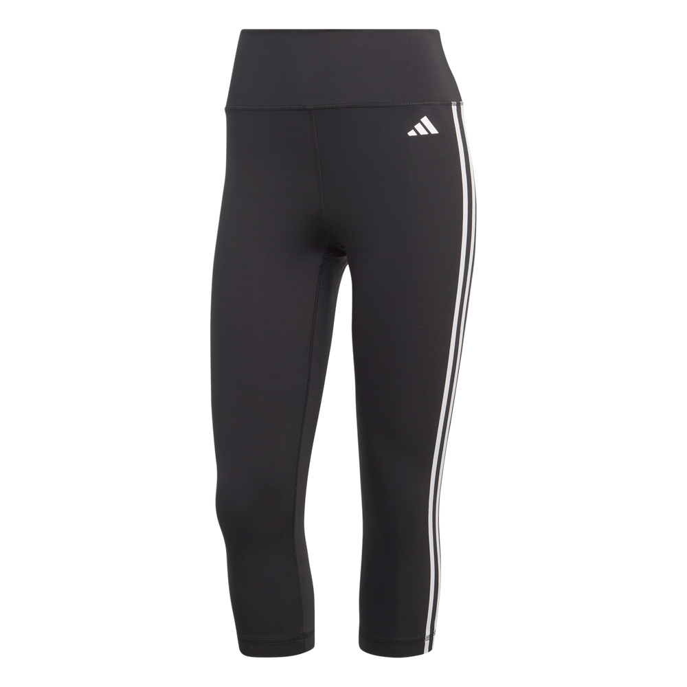 Женские теннисные брюки adidas Essentials Train 3-Stripes High-Waisted Tight Women - Black