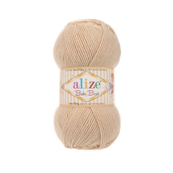 Пряжа Alize (Ализе) Baby Best / уп.5 мот. по 100 г, 240м, 310 шампань A