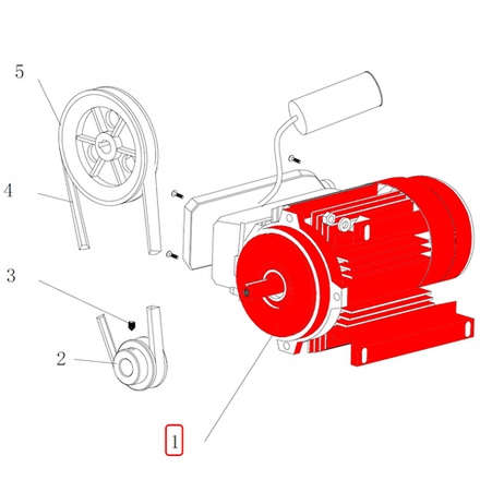 Электромотор односкоростной V324, V426.220 MOTOR (220-240V, 50Hz, 1P, 0.75Kw)
