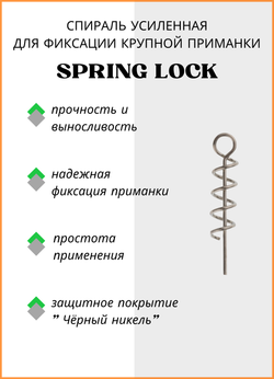 Спираль Fish Crystal усиленная с направляющей SPRING LOCK BIG WD L40 ( 5 упаковок )