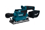 Аккумуляторная вибрационная шлифмашина Makita LXT, BL, 18В, XPT, AWS, 93x228 мм, 4000-12000 об\м, ампл-2.0 мм, 1.5кг, кор,п\сборник, зажим, WUT01, без аккум. и з/у DBO381ZU