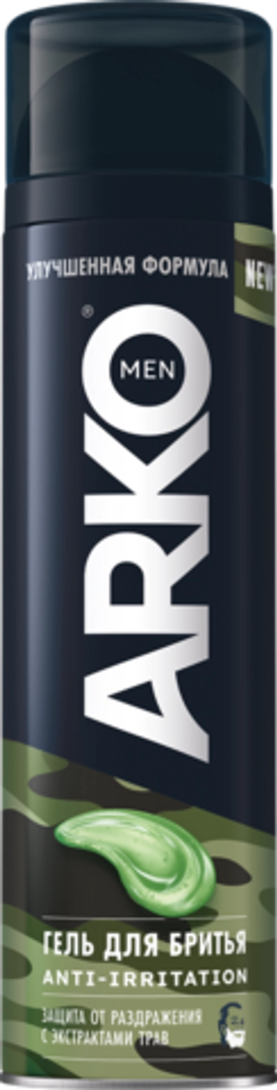 Arko Men Гель для бритья Anti-irritation 200мл