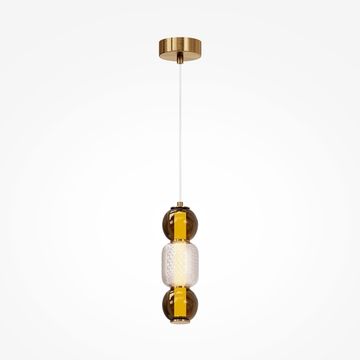 Подвесной светодиодный светильник 16W 3000К MOD273PL-L16G3K золото Drop Maytoni