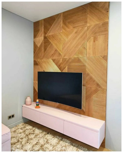 3D панели из дерева Сосны, 60х60 см