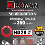 Диск алмазный KOMAN диаметр 350мм(14") Бетон (Professional)