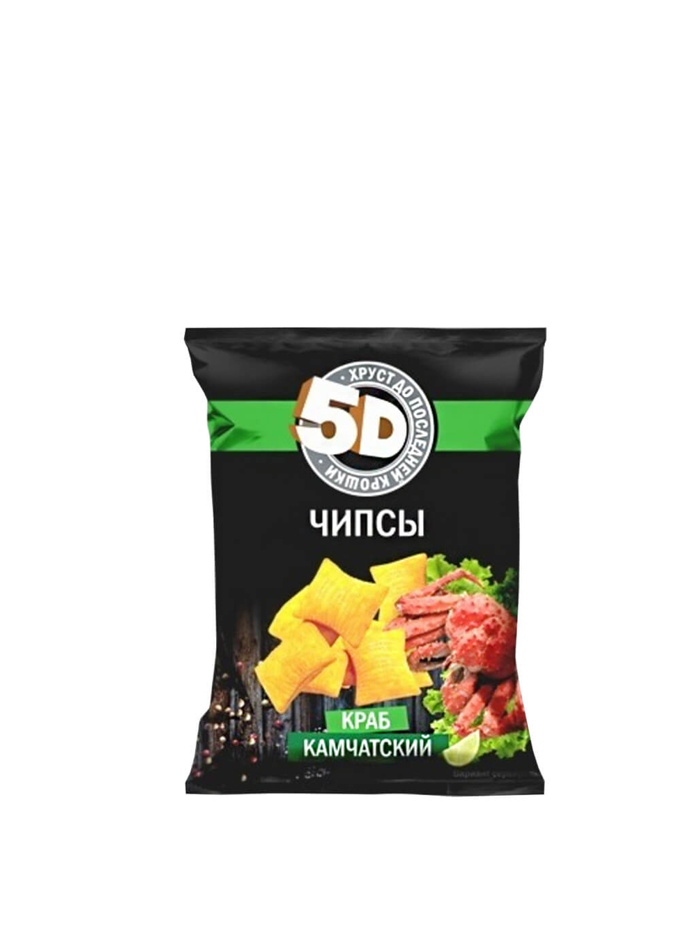 Чипсы "5D" со вкусом камчатский краб 45гр*40шт