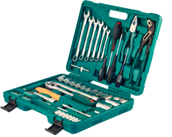 S04H52460S Набор инструмента универсальный 1/4", 1/2"DR, 60 предметов