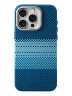Чехол накладка iPhone 14 Pro 6.1" Gurdini Carbon Design (Magsafe & Lense holder) Moon Rising Blue