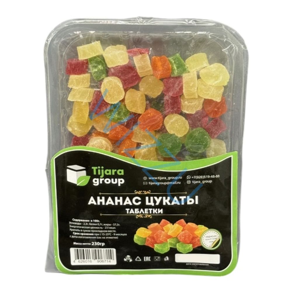 Ананас цукаты таблетки Tijara 230 г
