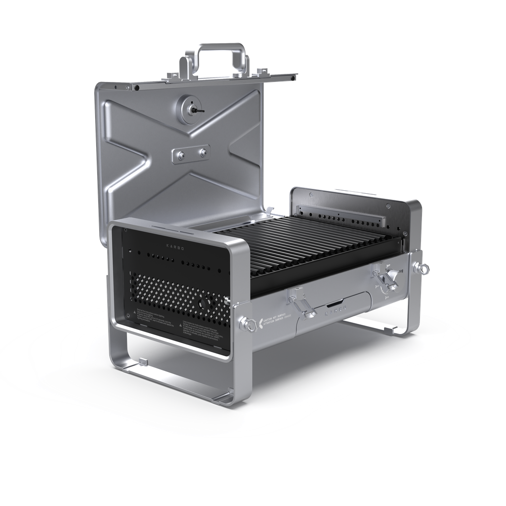 Газовый гриль портативный Karbo Grill X1 Natural Grey