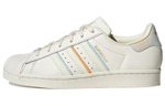 Adidas Originals Superstar Series Skateboard Shoes Women"s Low Top Ecru/Blue/Orange