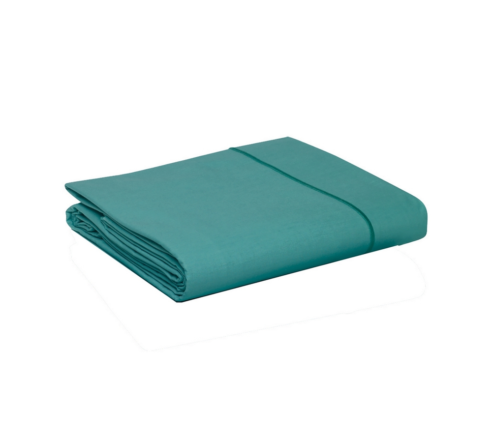 Постельное белье PLAIN CELADON Blanc des Vosges 2 спальное евро Бирюзовый