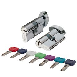 Цилиндровый механизм с вертушкой PUNTO MaxPro7002/52 mm (21+10+21) SN никель 7кл. /61863/