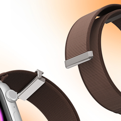 Ремешок коричневого цвета (Sienna) с магнитной фиксацией для смарт часов Apple Watch размером 42, 44, 45, 46, 49MM, серия Strap (YM Series) от Dux Ducis