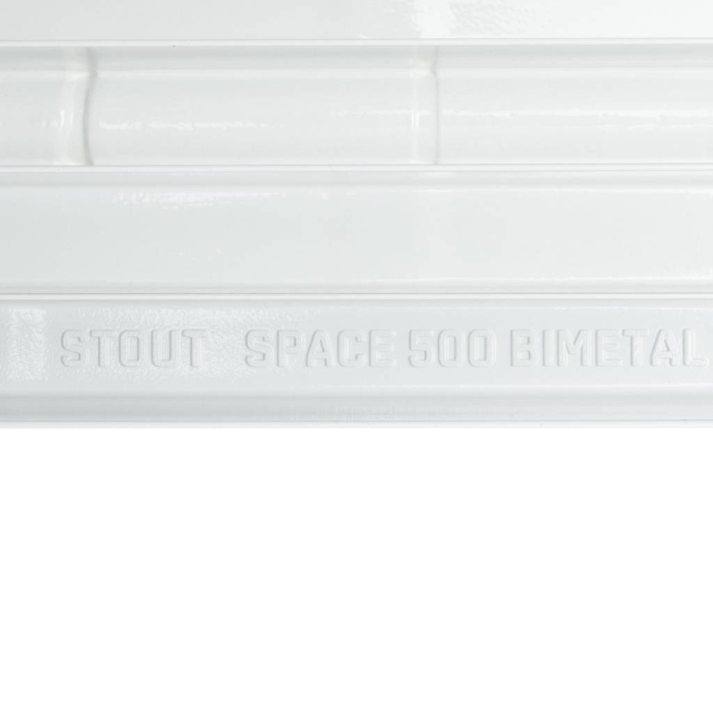 STOUT Space 500  4 секций радиатор биметаллический боковое подключение